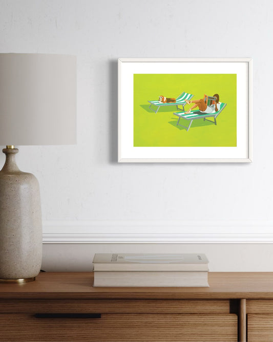 'Sunsoaked Solitude' Mini - Art Print