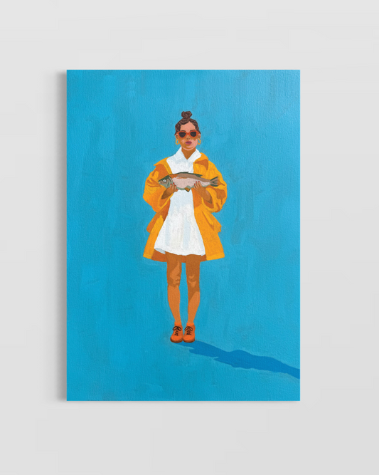 ‘Girl with a Hoop Earring’ - Art Print