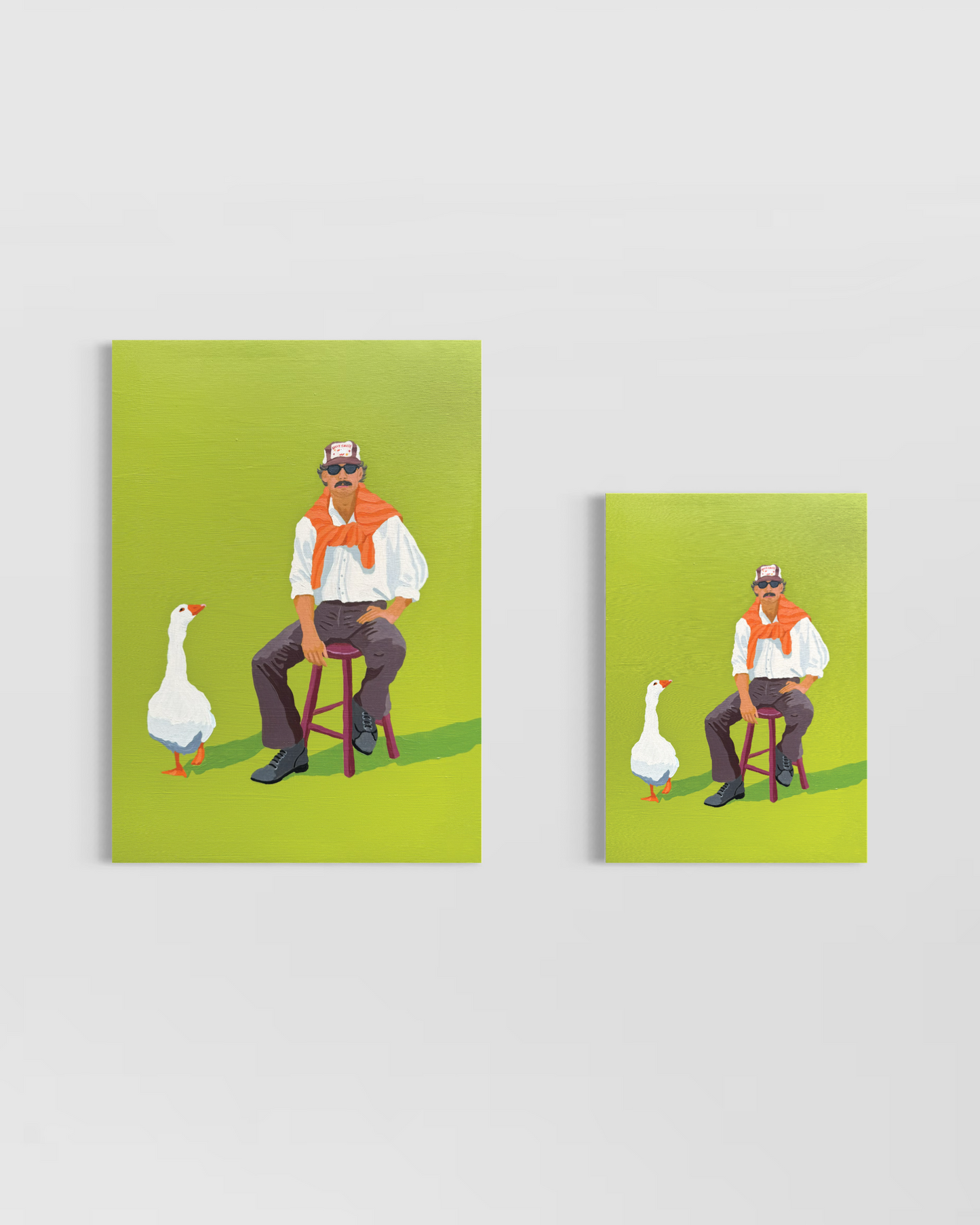 ‘Goose on the Loose' Mini - Art Print