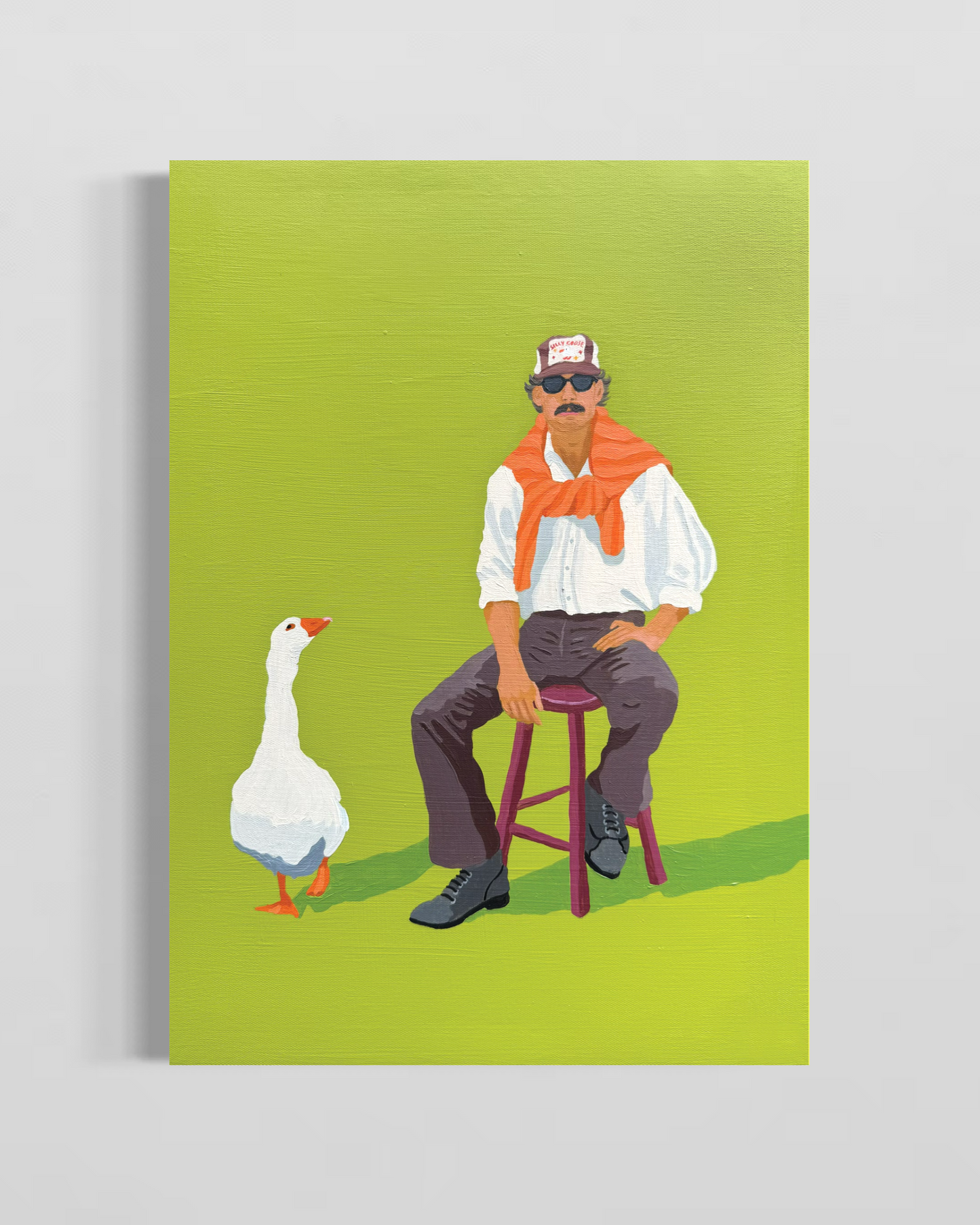 ‘Goose on the Loose' Mini - Art Print
